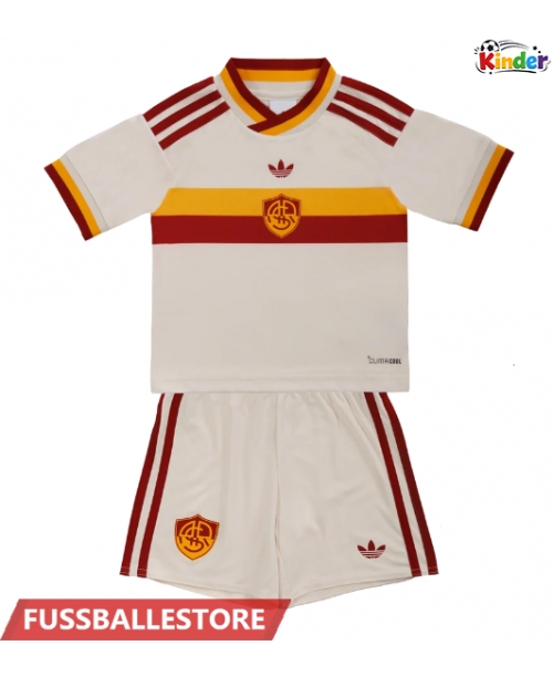 Günstige AS Roma Wesley Franca #43 Auswärts Trikotsatzt Kinder 2026-27 Kurzarm (+ Kurze Hosen)
